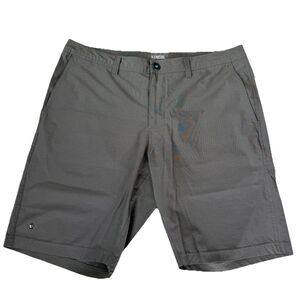 Linksoul Shorts Mens Size 36 Performance Golf Chino Flat Front Stretch Green